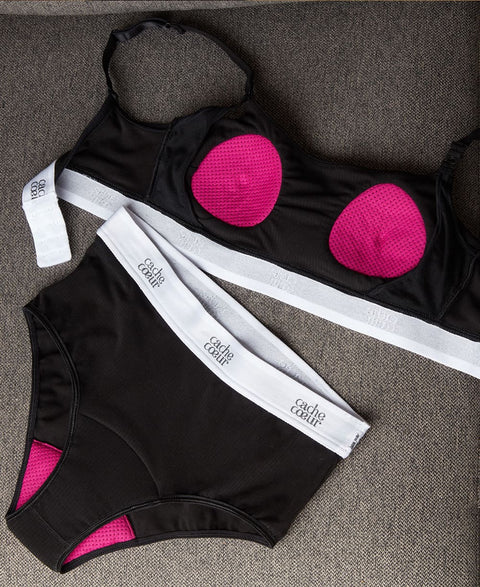 Culotte menstruelle post-partum Bodyguard – Noir – Cache Cœur