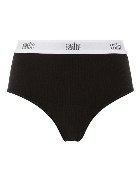 Culotte menstruelle post-partum Bodyguard – Noir – Cache Cœur