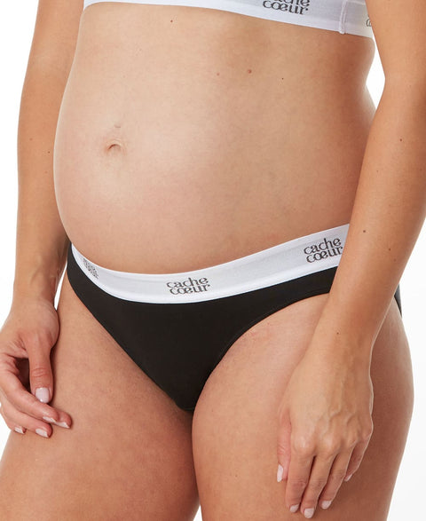 Culotte de grossesse Life – Noir – Cache Coeur