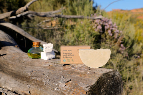 Shampoing Solide Bio à l’Huile de Noisette – Équilibre et douceur pour tes cheveux