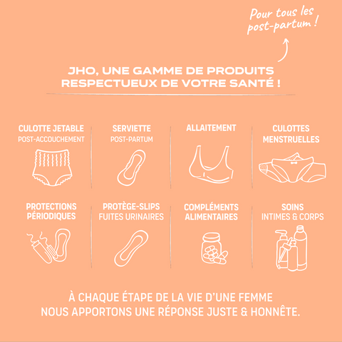 Pack de 7 culottes jetables post-accouchement – Jho