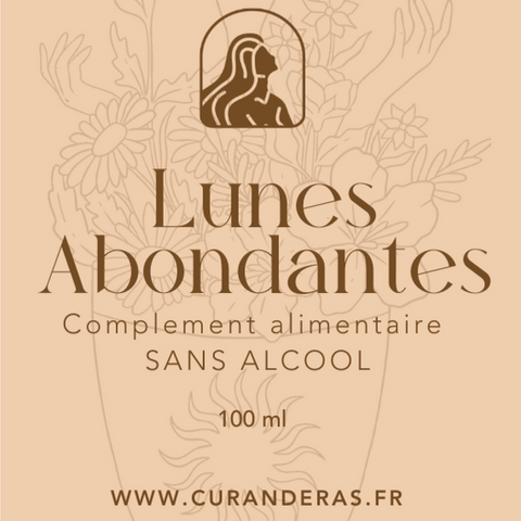 Les Premières Lunes – Règles abondantes jeunes filles – 50 ml (sans alcool) – Curanderas