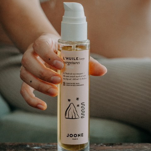 Huile vergetures parfaite – 100 ml de douceur pour ta peau qui évolue