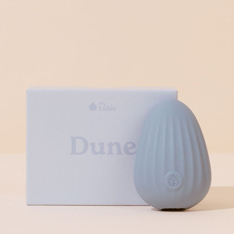Dune – Accessoire vibrant en silicone moelleux (Bleu clair)