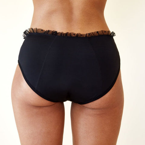 Culotte Colette flux moyen – Noir – Sisters Republic