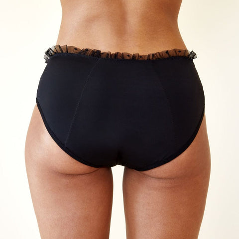 Culotte Colette flux abondant – Noir – Sisters Republic