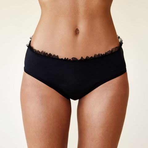 Culotte Colette flux abondant – Noir – Sisters Republic