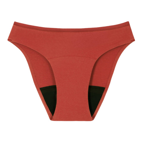 Culotte menstruelle coton Aquila Flux Abondant Terracotta - Smoon