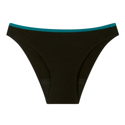 Culotte menstruelle Ado coton Libra Flux moyen Noire – Smoon