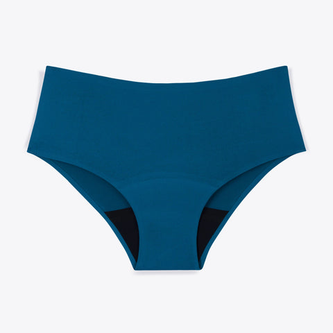 Shorty Menstruel Hestia Ado Flux Moyen Bleu Tropico