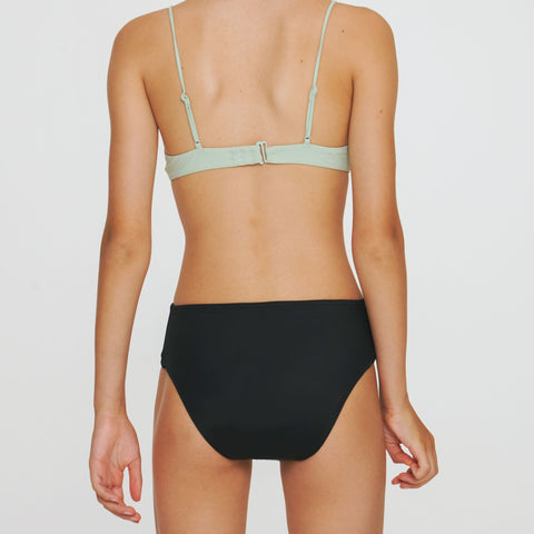 Bas de Maillot de bain menstruel Ado Océanides Flux Moyen Noir