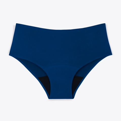 Shorty Menstruel Hestia Ado Flux Moyen Bleu