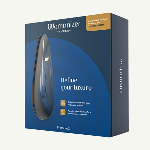 Womanizer Premium 2 Bleu – Stimulateur clitoridien par Womanizer