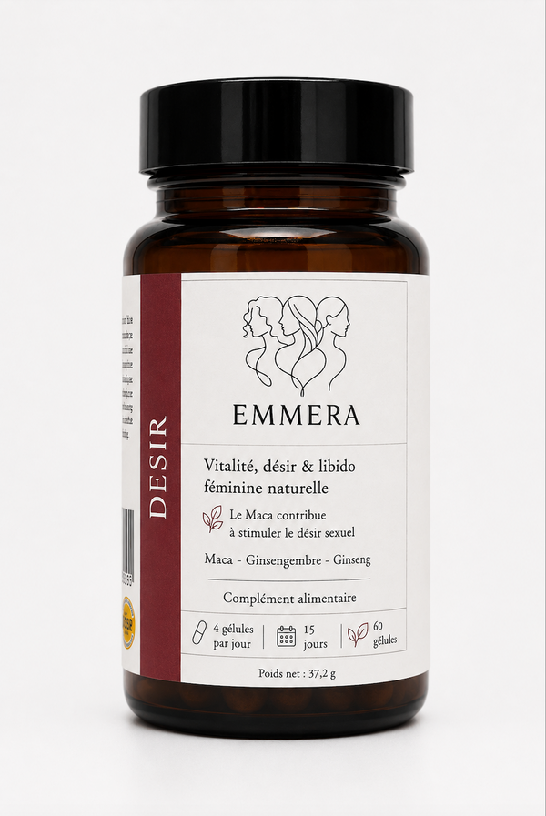 DÉSIR — Emmera Complément vitalité & libido féminine naturelle