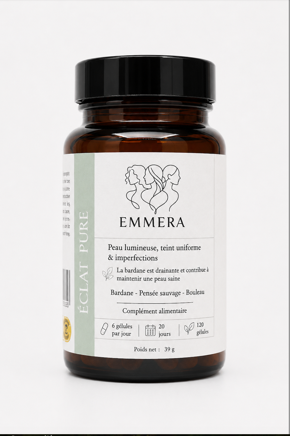 ECLAT PUR EMMERA complément peau éclat, imperfection & teint uniforme naturel