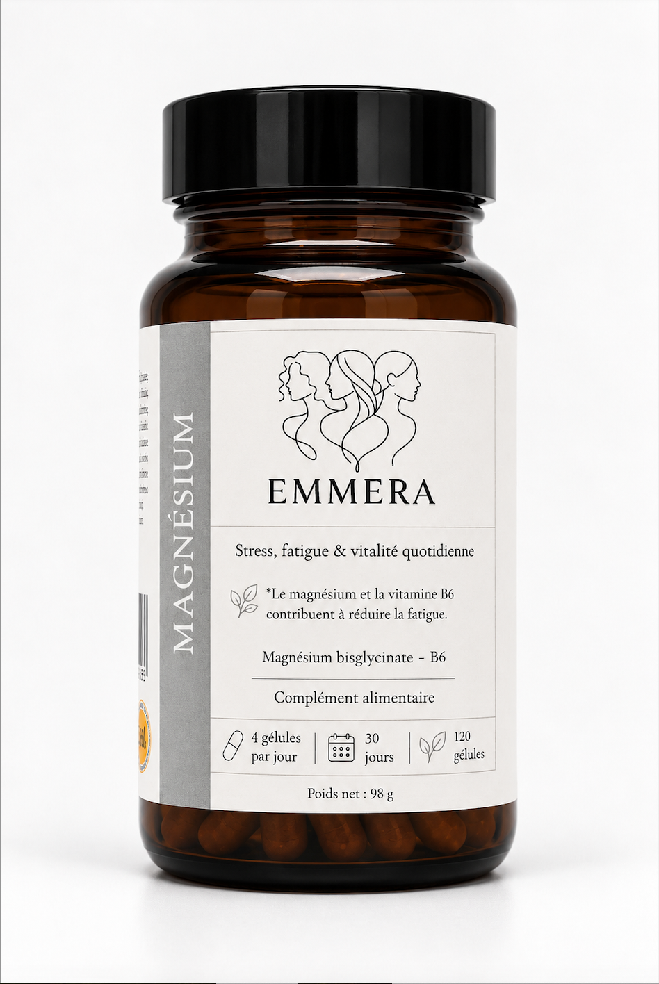 MAGNESIUM EMMERA - magnésium bisglycinate & vitamine B6 stress et fatigue