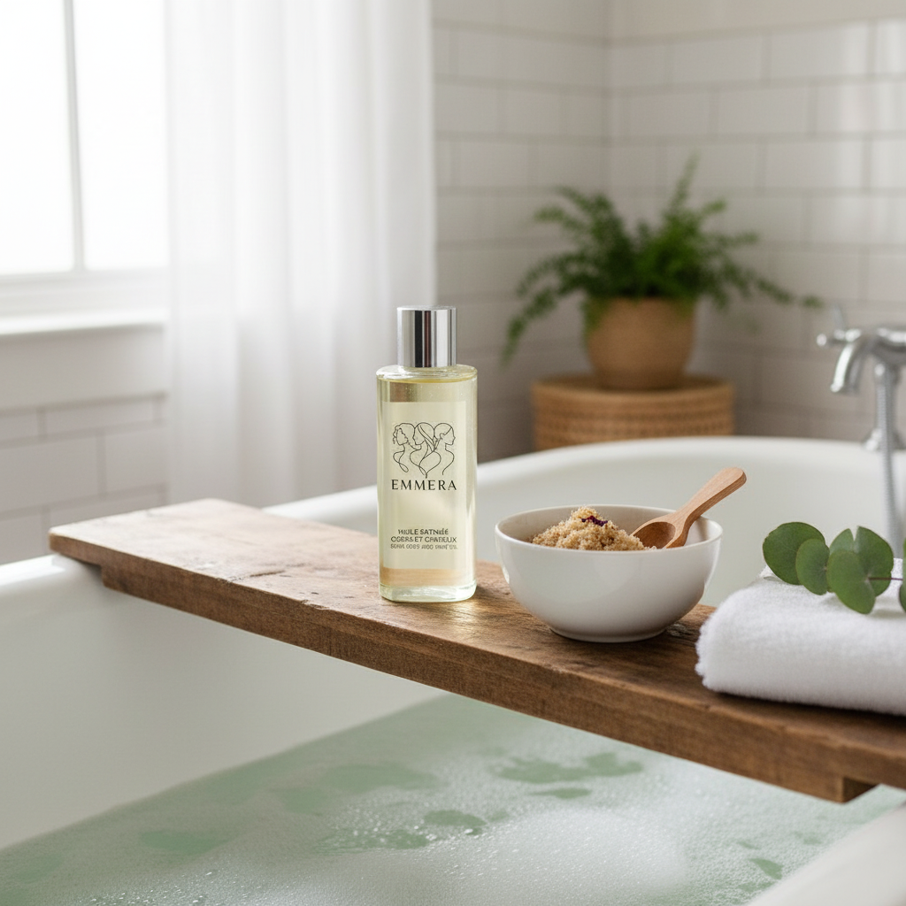 SUCRE LUMIÈRE EMMERA Gommage corps exfoliant sucres naturels peau douce & lumineuse