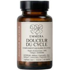 DOUCEUR DU CYCLE — Emmera Complément équilibre du cycle – règles douloureuses & SPM