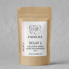 ÉCLAT3 EMMERA  COLLAGENE MARIN  ACIDE HYALURONIQUE  VITAMINE C  PEAU LUMINEUSE