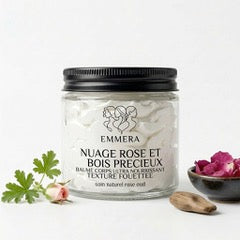 NUAGE ROSE ET BOIS PRECIEUX Emmera — Baume corps ultra-nourrissant texture fouettée - soin naturel rose