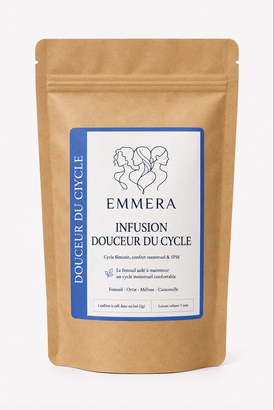 DOUCEUR DU CYCLE — Infusion Emmera Infusion naturelle confort menstruel – règles douloureuses & SPM