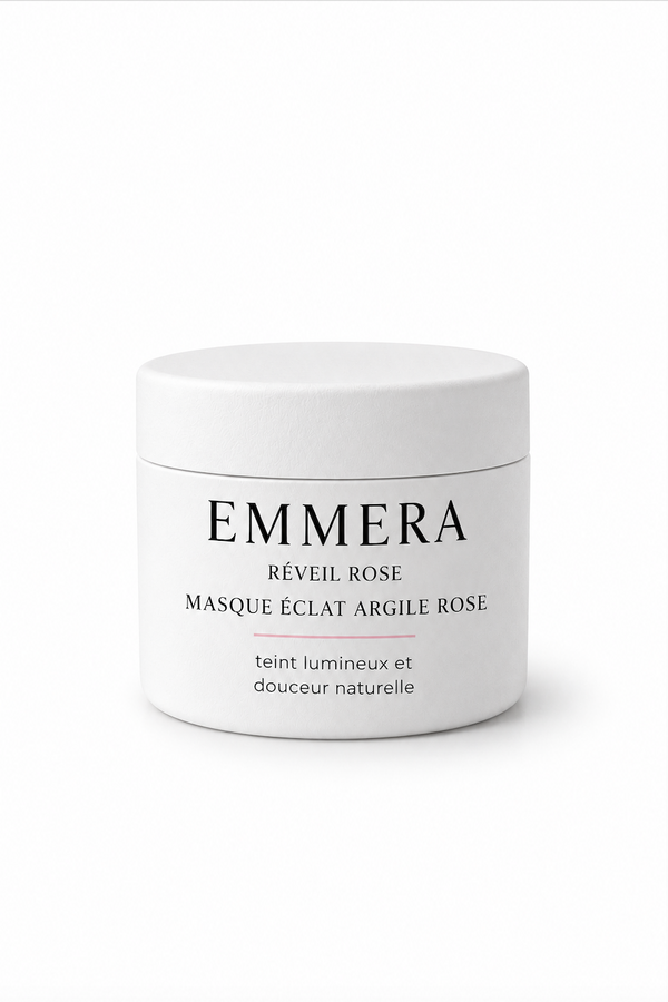 REVEIL ROSE Emmera  Masque éclat — Argile rose Teint lumineux & douceur naturelle